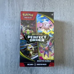 Pokemon TCG Mega Evolution Perfect Order Booster Bundle 6 Packs Sealed New UK - Image 1