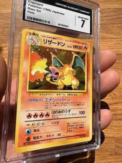 1996 Charizard No.006 Base Set Holo Pokemon Card PSA 7 Rare, Japanese Edition - Image 3