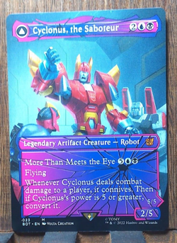 🎇MTG Cyclonus, the Saboteur - SHATTERED GLASS Transformers NEAR MINT 🎇 - Image 1