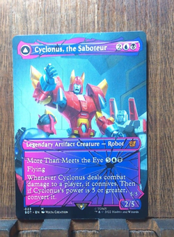 🎇MTG Cyclonus, the Saboteur - SHATTERED GLASS Transformers NEAR MINT 🎇 - Image 2