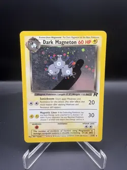 Pokemon Dark Magneton TCG Holo Rare Card 11/82 Unlimited Team Rocket LP+ - Image 1