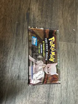 topps Pokemon TV Animation Edition Series 1 Empty Pikachu Pack Art Movie Mewtwo - Image 1