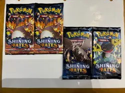 Pokemon Shining Fates Charizard 4 Sealed Booster Packs English TCG (SV1) - Image 1