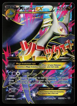 M Latios EX 102/108 Holo Full Art XY Roaring Skies Pokemon Card - Image 1