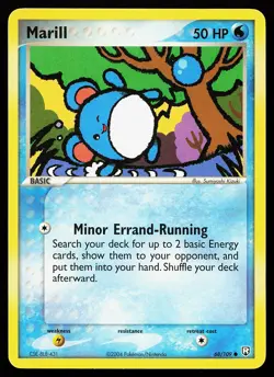 Marill 68/109 Common Team Rocket Returns Pokemon Card - Image 1