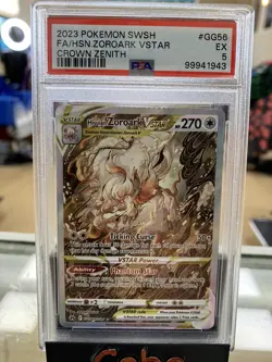 2023 Pokemon SWSH Hisuian Zoroark (CRIMPED) VSTAR #GG56/GG70 PSA 5 - Image 1
