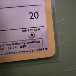 Pokemon TCG Jigglypuff Jungle 54/64 Regular 1st Edition Common - Image 5