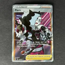 Pokemon Piers (Full Art) Sword & Shield Darkness Ablaze Ultra Rare #187 - Image 1