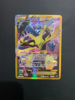 Pokemon TCG Alakazam-EX Fates Collide 125/124 Holo Secret Rare LP - Image 2