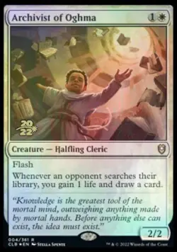 MTG Archivist of Oghma [Commander Legends: Battle for Baldur's Gate Prerelease P - Image 1