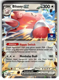 Pokemon Indonesian Scarlet & Violet GYM Kartu Promo Blissey ex 137 /SV-P - Image 1