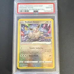 Pokemon Radiant Eevee (2022) SWSH: Sword & Shield Promo SWSH230 Holo PSA 10 - Image 1