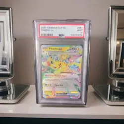 PSA 9 MINT Pikachu EX 2024 Surging Sparks 057/191 Pokemon TCG - Image 1