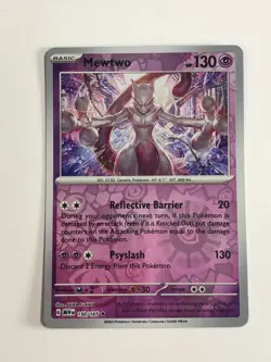 Pokemon TCG 151 Reverse Holographic Mewtwo 150/165 Near Mint - Image 1