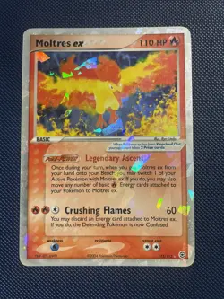 Pokemon Tcg Moltres Ex 115/112 Firered & Leafgreen Holo Mp - Image 1