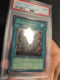 Yugioh Painful Choice MRL-049 1st Edition Super Rare PSA 8 NM-MT! - Image 3