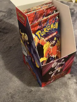 Pokemon TCG Destined Rivals Individual Packs X5 Sealed With Display Box - Image 1