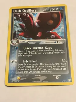 Dark Octillery 8/109 Holo Rare EX Team Rocket Returns Lightly Played Pokemon - Image 3