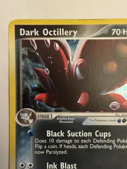 Dark Octillery 8/109 Holo Rare EX Team Rocket Returns Lightly Played Pokemon - Image 5