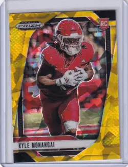 2025 Panini Prizm Draft Picks - Kyle Monangai #108 Gold Ice Prizm (RC) - Image 1