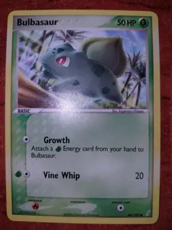 Bulbasaur 46/100 Common – EX: Crystal Guardians (2006) – LP - Image 1