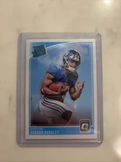 2018 Saquon Barkley Donruss Optic #156 Rated Rookie Card RC - Image 1