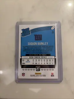2018 Saquon Barkley Donruss Optic #156 Rated Rookie Card RC - Image 2