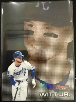 2025 Bowman’s Best Bobby Witt Jr #P-13 Pixel Portraits Insert ROYALS - Image 1
