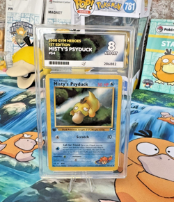 Pokemon 1st Edition Gym Heroes Misty’s Psyduck 54/132 Graded ACE 8 - Image 1