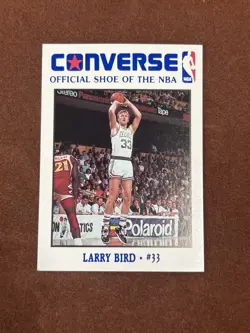 1989-90 Converse Larry Bird #33 Base Boston Celtics NBA Basketball Trading Card - Image 3