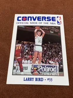 1989-90 Converse Larry Bird #33 Base Boston Celtics NBA Basketball Trading Card - Image 4