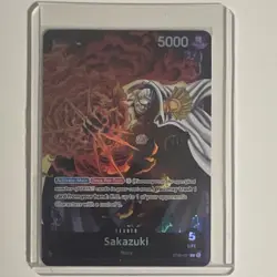 One Piece Card Game Sakazuki Leader ST06-001 Navy 5000 Power Regular - Image 5