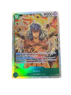 Adio (Super Rare) OP09-023 SR Emperors in the New World/ONE PIECE TCG English - Image 1