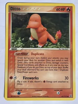 Pokemon Ditto Charmander 61/113 EX Delta Species 2005 NM - Image 1