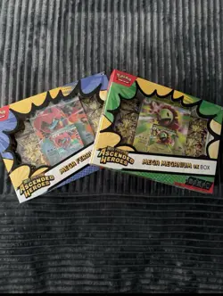 2x NEW Mega Ascended Heroes EX Boxes - Meganium & Feraligatr, 8 Packs, SEALED - Image 1