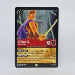 Hercules Mighty Leader 118/204 Disney Lorcana Whispers in the Well NON FOIL - Image 1