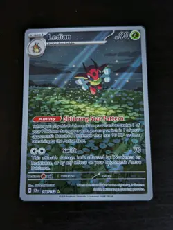 Pokemon Ledian Holo Card Stellar Crown Series 144/142 SV07 NM - Image 1