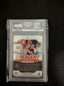 2020 Panini Prizm Joe Burrow RC Emergent #1 PSA 10 - Image 2