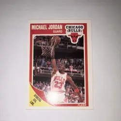 Fleer 1989 Michael Jordan Chicago Bulls #21 Scoring Avg. Leader NBA Card - Image 1