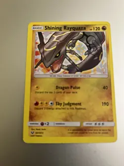 Pokemon TCG Shining Rayquaza Card Shining Legends 56/73 Holo (NM) - Image 1