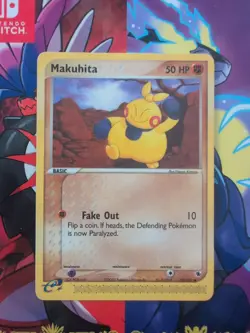 Makuhita EX Ruby & Sapphire 58/109 Regular Common Pokemon Card LP - Image 1