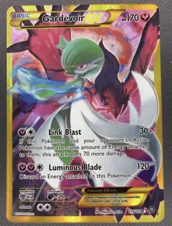 Gardevoir EX Secret Rare 116/114 XY Steam Siege Holo Pokemon TCG Card - LP - Image 1