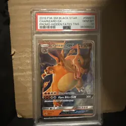 Pokemon TCG Charizard GX SM211 Ultra Rare Holo Card S&M Hidden Fates Tin PSA 10 - Image 1