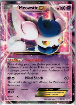 Meowstic EX 37/83 Generations - Pokemon Card - NM - Image 1