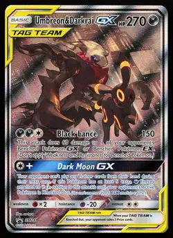 Umbreon & Darkrai GX SM241 Holo Sun & Moon Promo Pokemon Card - Image 1