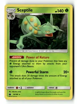 Pokemon Card Sceptile Holo LP SM - Celestial Storm 10/168 - Image 1