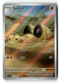 Pokemon Card Sandile Holo LP SV01: Scarlet & Violet Base Set 216/198 - Image 1