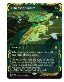 Glimpse of Nature Secrets of Strixhaven MTG - Image 1