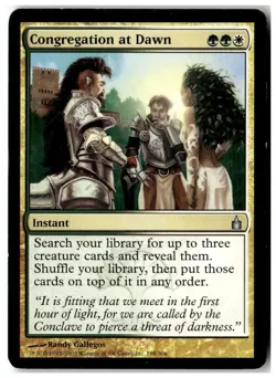 MTG Congregation at Dawn - Ravnica: City of Guilds Heavily Played English - Image 1