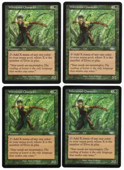 Wirewood Channeler x4 4x 2003 Legions PLAYSET Green Uncommon Creature MTG NM AZ2 - Image 1